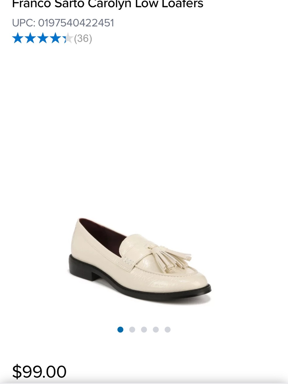Franco Sarto Carolyn Low Loafers